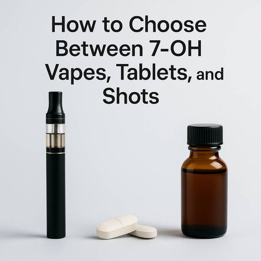How to Choose Between 7-OH Vapes, Tablets, and Shots