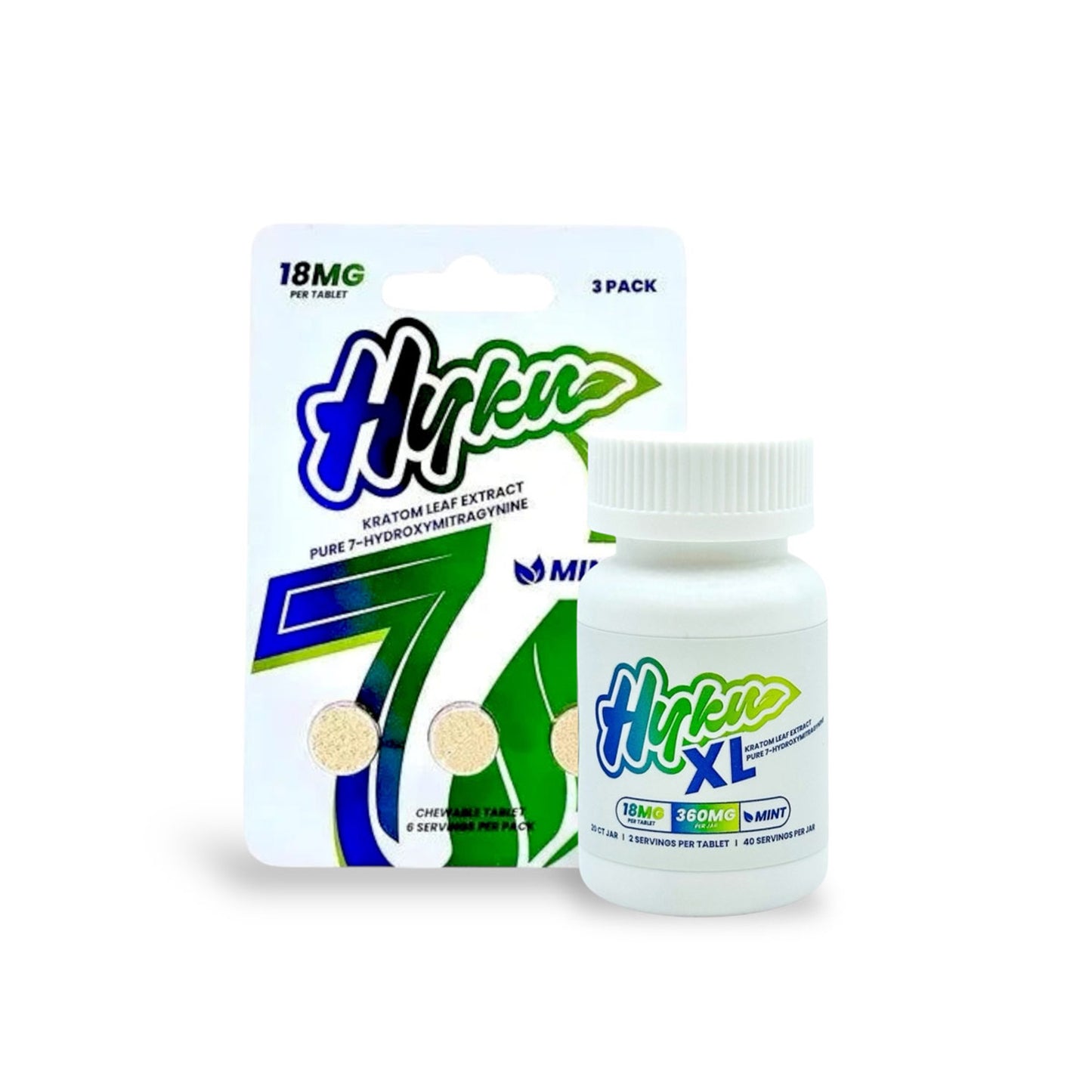 hyku 7 oh tablets 18mg 3 pack 20 count