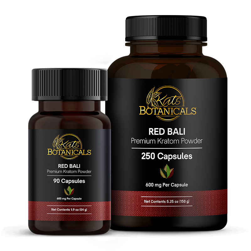 Kats Botanicals Red Bali Kratom Capsules