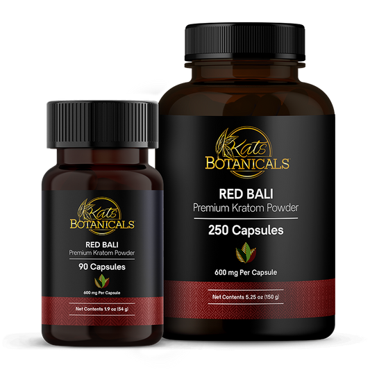 Kats Botanicals Red Bali Kratom Capsules
