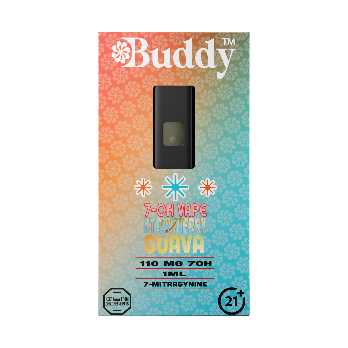 buddy 7-oh vape strawberry guava