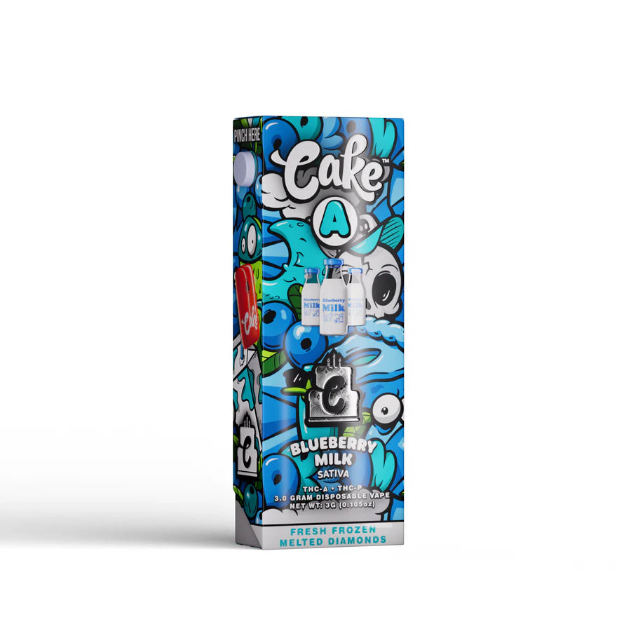 Cake TKO 3.0 Disposable Vape blueberry milk sativa