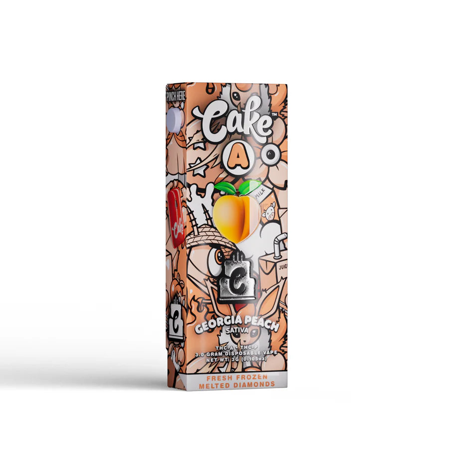 Cake TKO 3.0 Disposable Vape georgia peach sativa