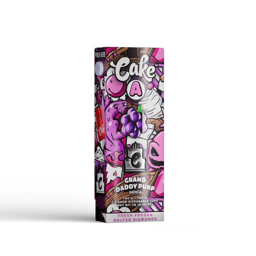 Cake TKO 3.0 Disposable Vape grand daddy purple indica