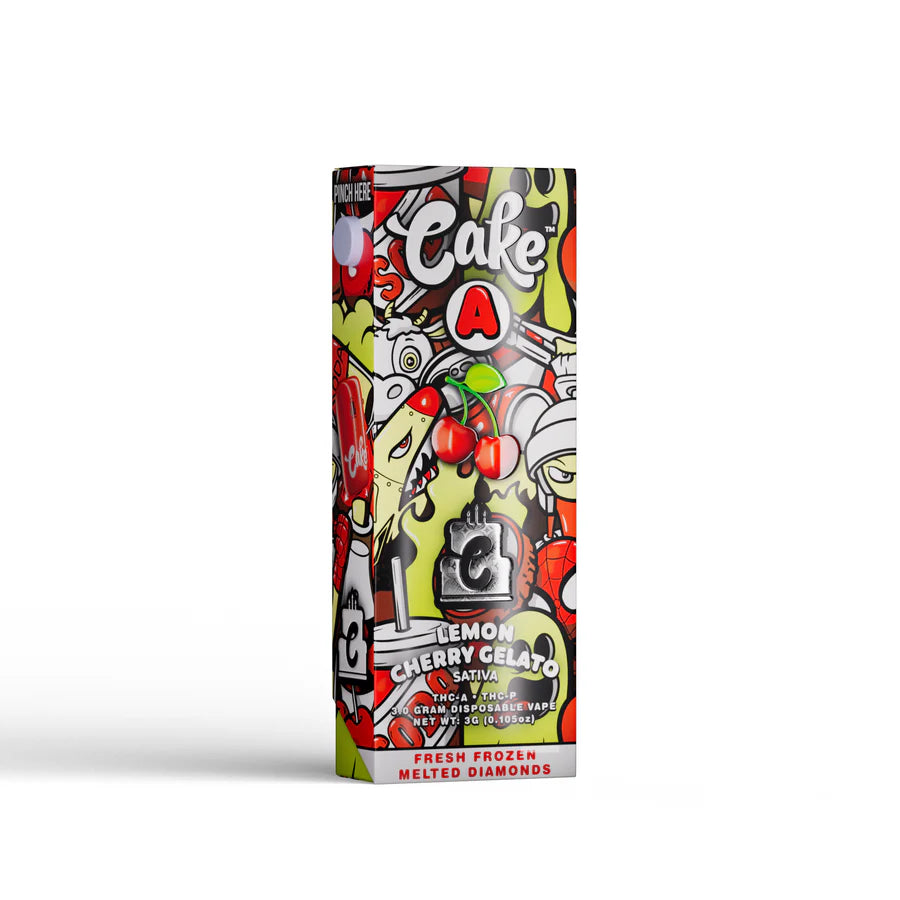 Cake TKO 3.0 Disposable Vape lemon cherry gelato sativa
