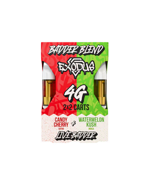 exodus badder duo carts watermelon kush candy cherry