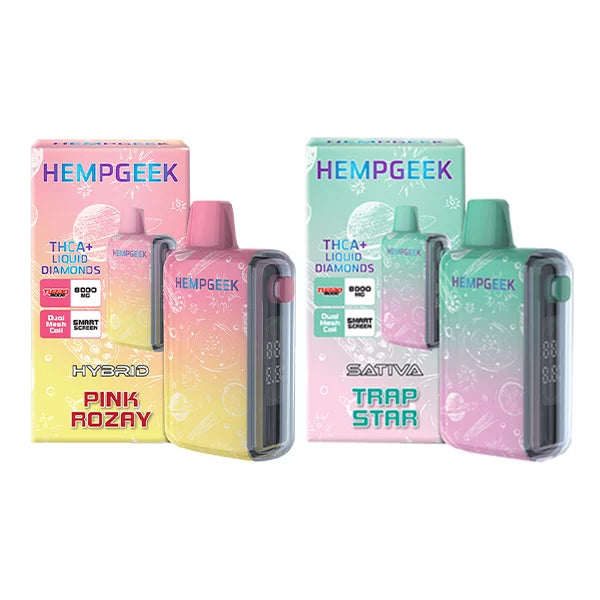 Hemp Geek 8g 800mg Liquid Diamond THCa disposable vape
