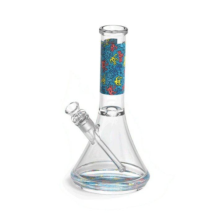 Keith Haring Glass Water Pipe