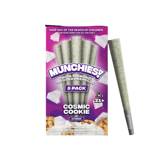 munchies 1g thca diamond preroll cosmic cookie hybrid