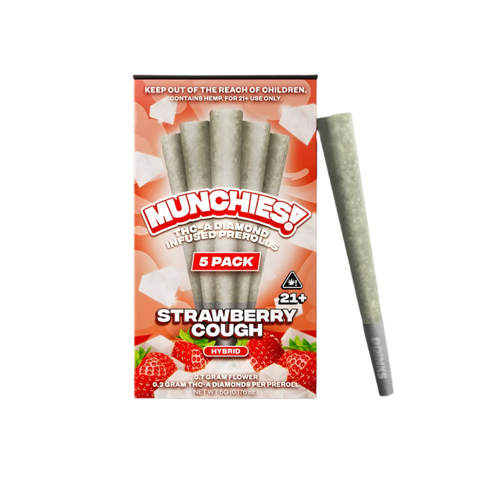 munchies 1g thca diamond preroll strawberry cough hybrid