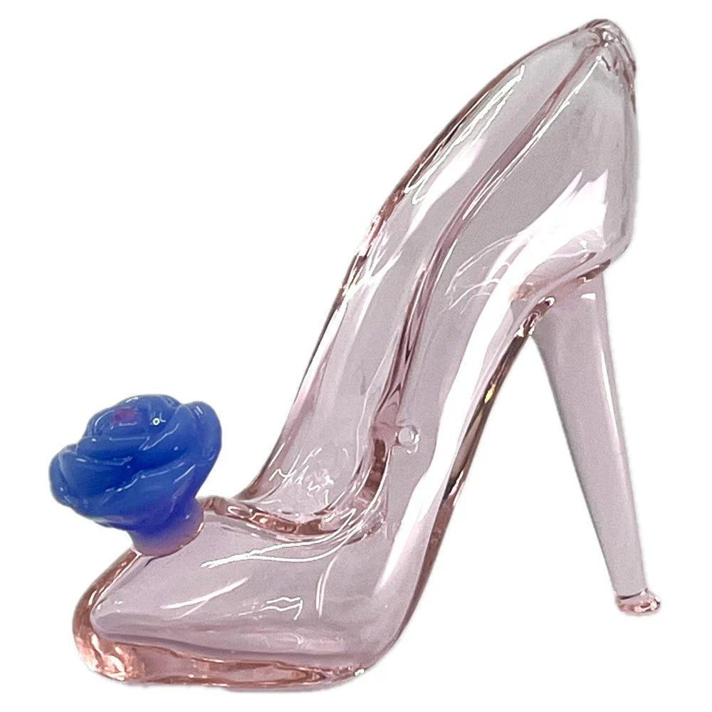 High Heel Flower Glass Pipe (3.5")