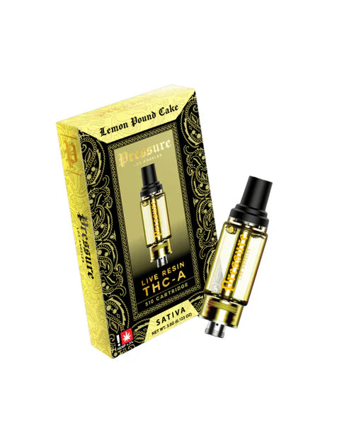 pressure la live resin thca cartridge lemon pound cake sativa