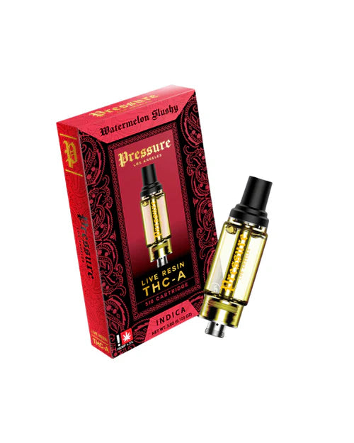 pressure la live resin thca cartridge watermelon slushy indica