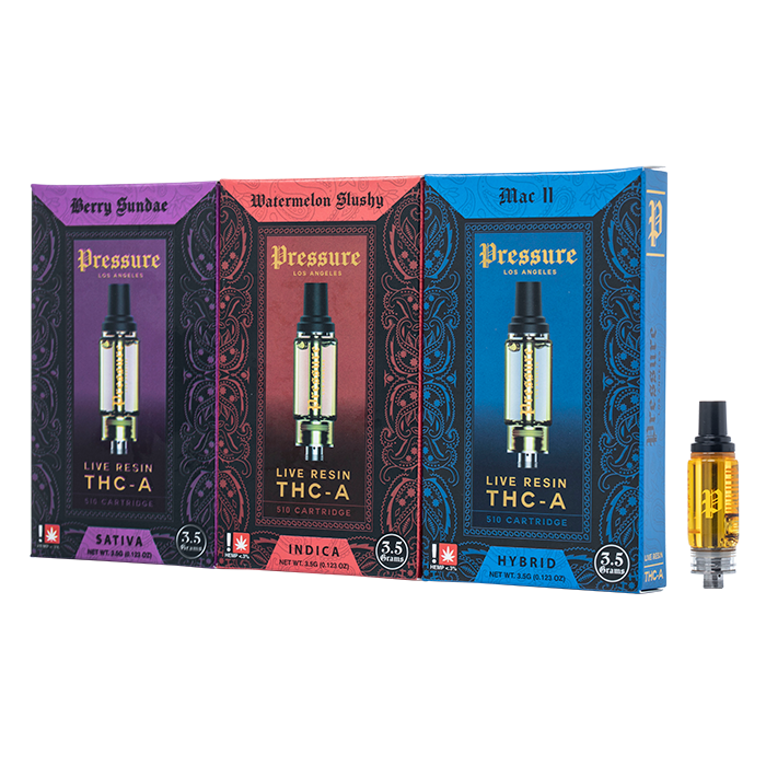 pressure la live resin thca cartridge