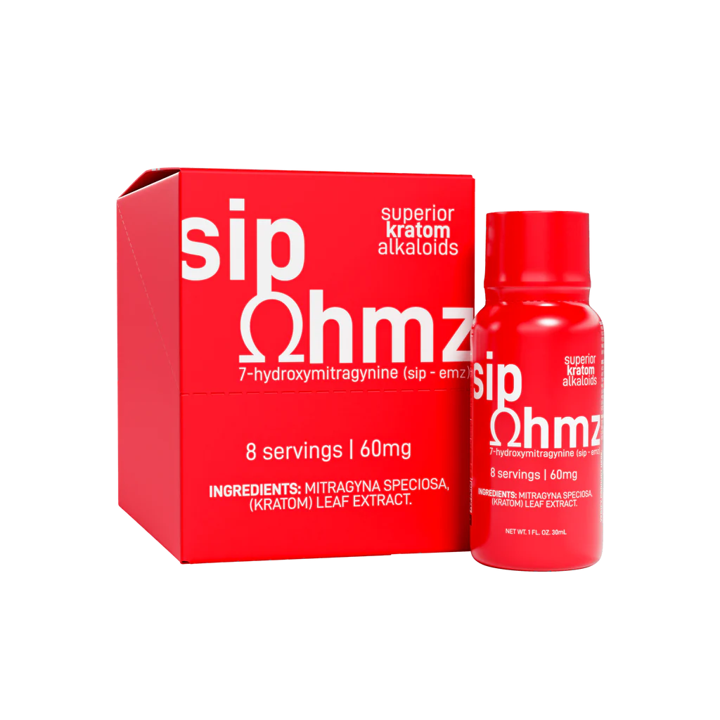 Sip OHMZ 7 Hydroxy Shot Red wholesale pack of 6