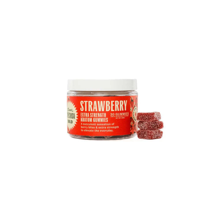 strawberry extra strength kratom gummies