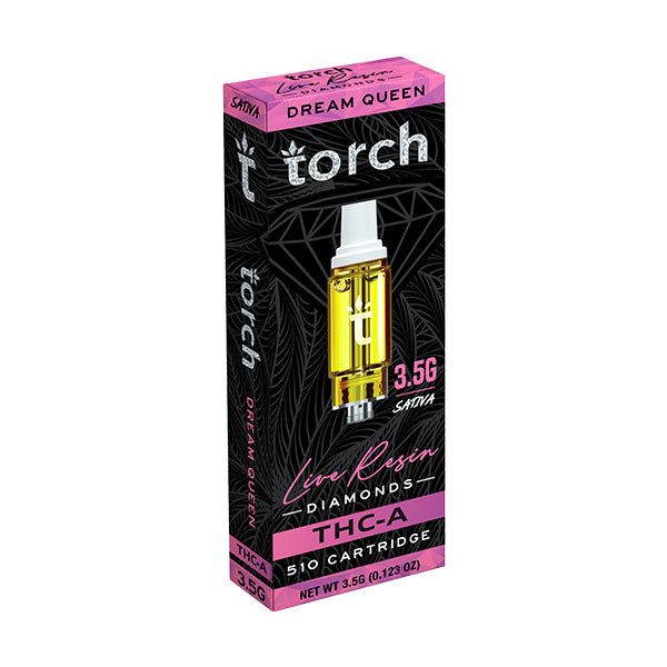 torch live resin diamonds 3.5g thca cart dream queen