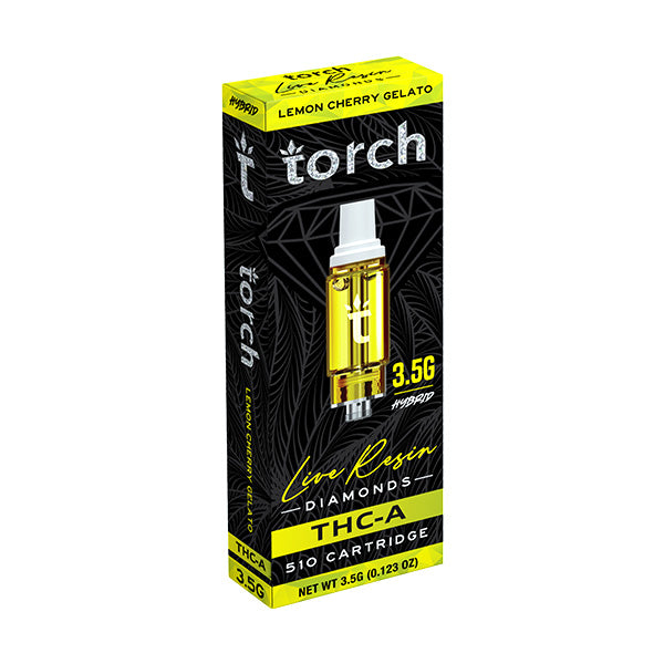 torch live resin diamonds 3.5g thca cart lemon cherry gelato