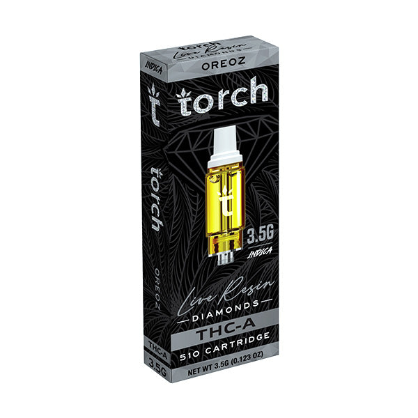 torch live resin diamonds 3.5g thca cart oreoz