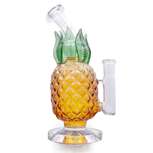 Tropical Pineapple Glass Dab Rig (8")
