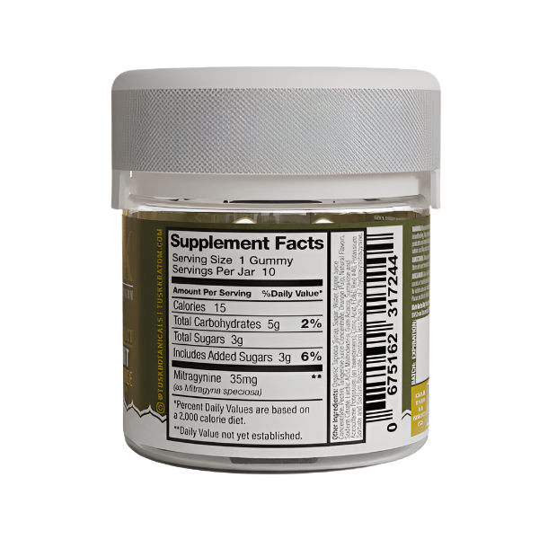 tusk kratom gummies nutrition