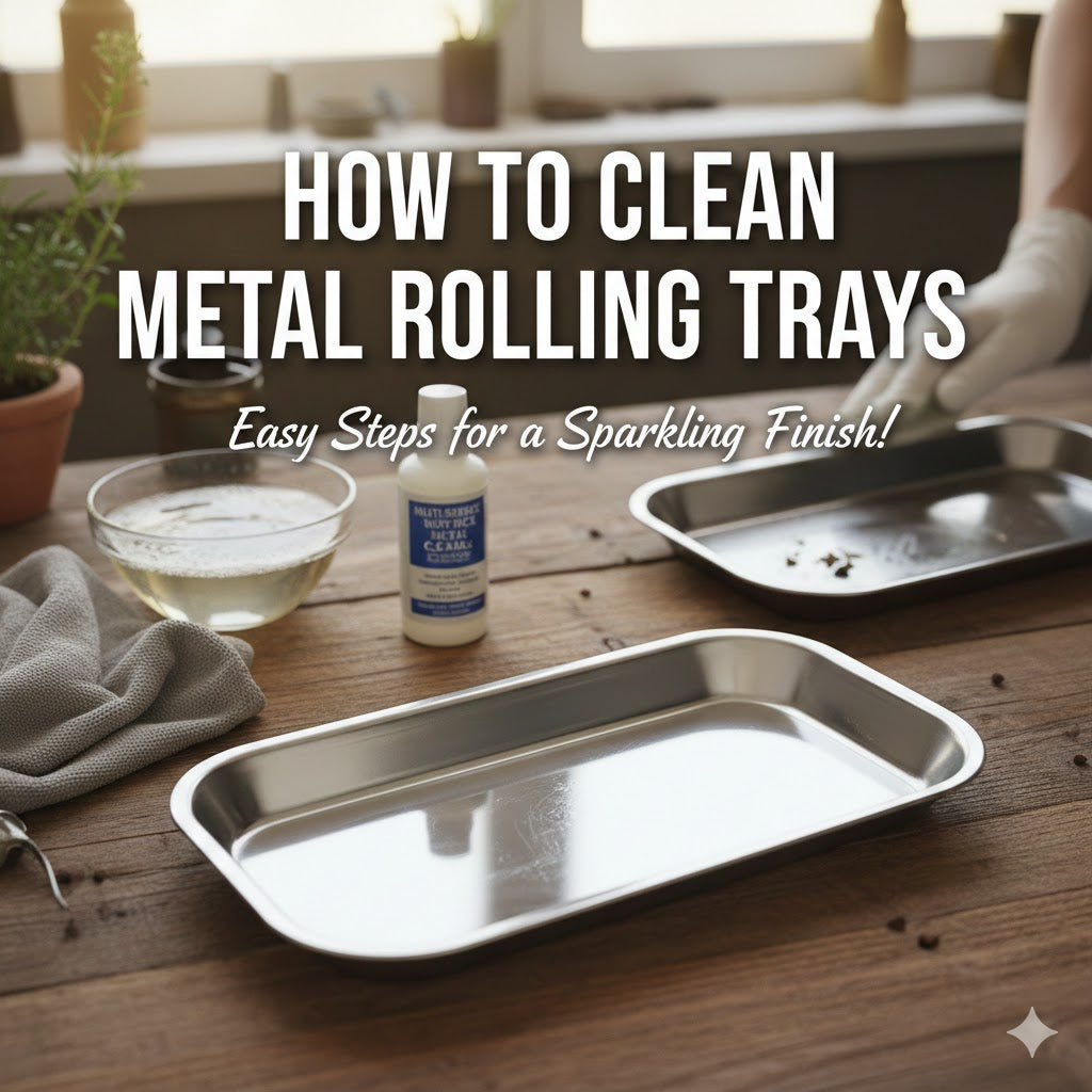 How to Clean Metal Rolling Trays