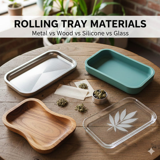 Rolling Tray Materials: Metal vs Wood vs Silicone vs Glass