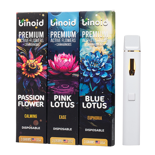 binoid active flowers disposable vape pen