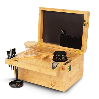 Discovery 2 Storage Stash Box with Fingerprint Lock Wooden